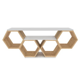 Hanah Home Soporte para TV Blanco y Sonomo